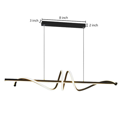 Creative Strip LED traploze dimbare keuken hanglamp decoratieve kroonluchter plafondlamp verlichting