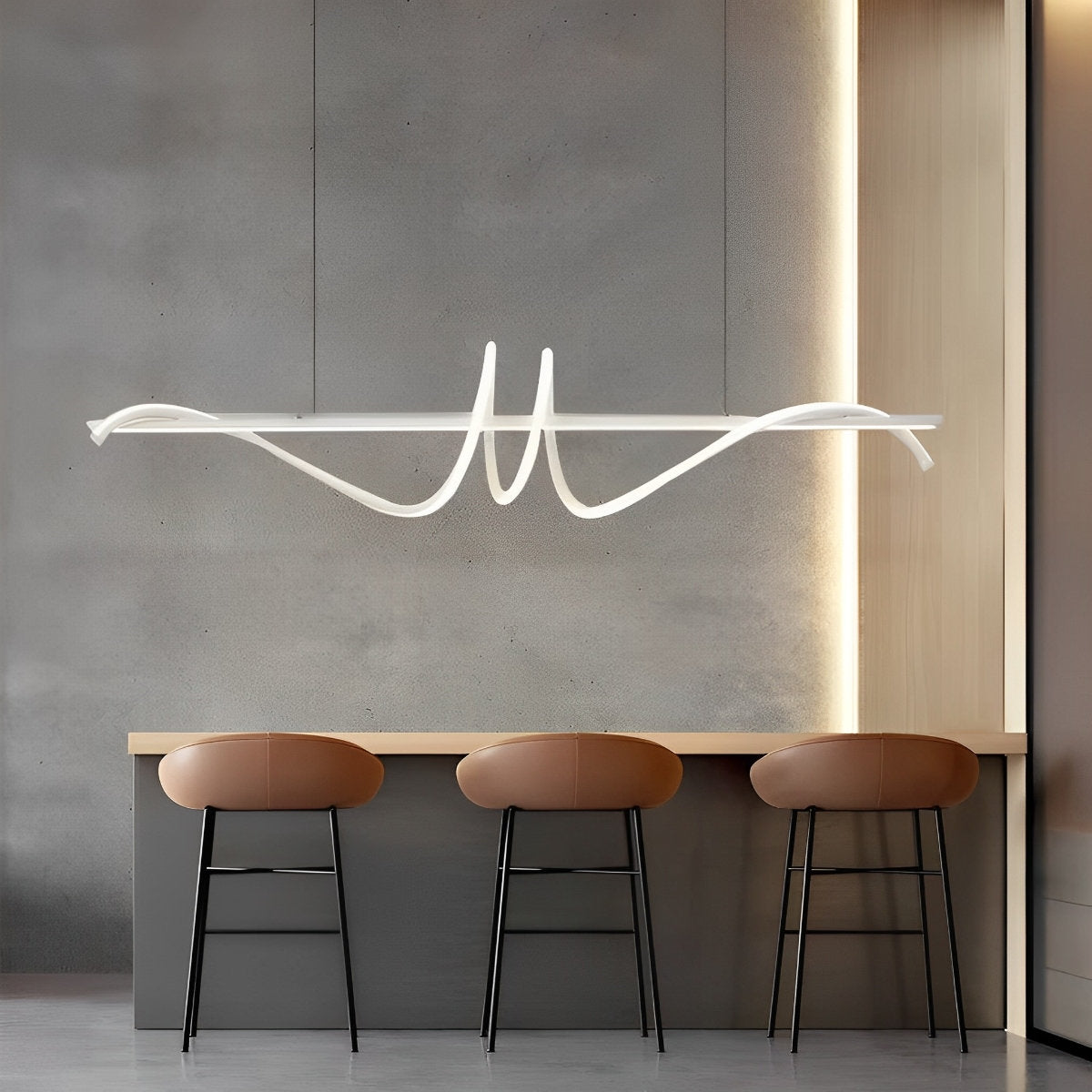 Creative Strip LED traploze dimbare keuken hanglamp decoratieve kroonluchter plafondlamp verlichting