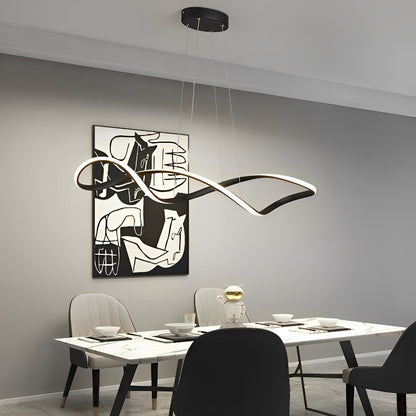 Creative Waves traploze dimbare LED elektrolytische moderne kroonluchter