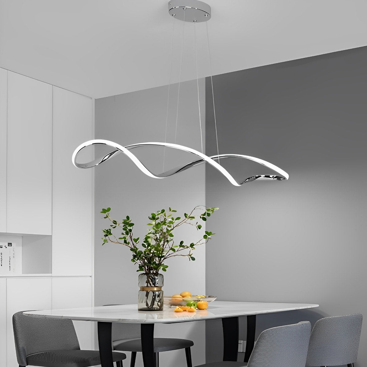 Creative Waves traploze dimbare LED elektrolytische moderne kroonluchter