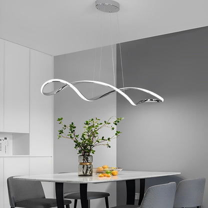 Creative Waves traploze dimbare LED elektrolytische moderne kroonluchter