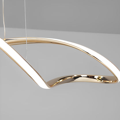 Creative Waves traploze dimbare LED elektrolytische moderne kroonluchter