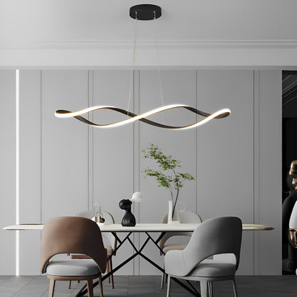 Creative Waves traploze dimbare LED elektrolytische moderne kroonluchter