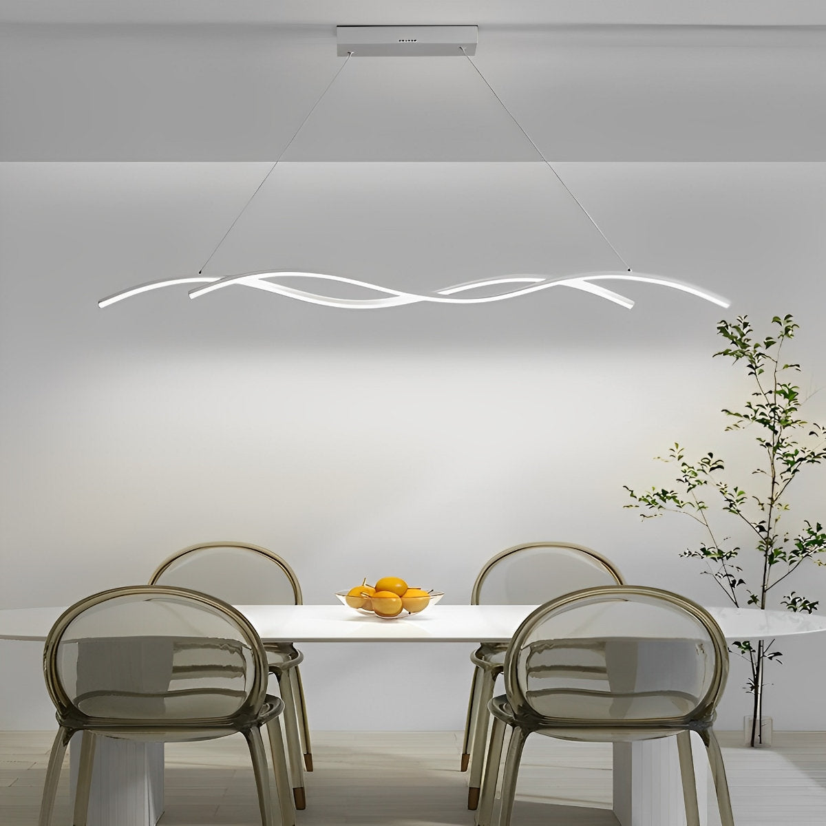 Dubbele Golvende Minimalistische LED Creatieve Moderne Kroonluchter Licht