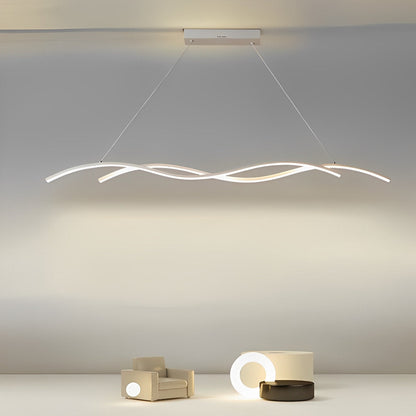 Dubbele Golvende Minimalistische LED Creatieve Moderne Kroonluchter Licht
