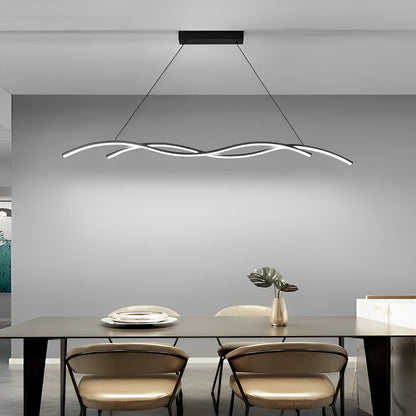Dubbele Golvende Minimalistische LED Creatieve Moderne Kroonluchter Licht