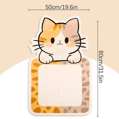 Aan de muur gemonteerde krabpaal voor katten