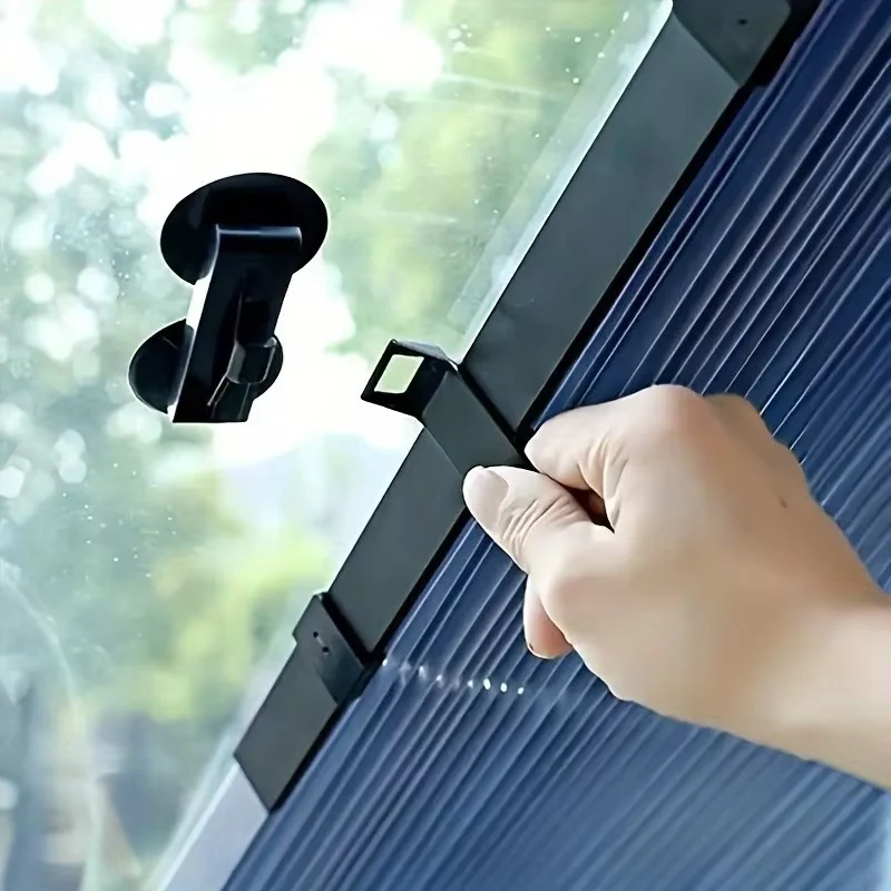 Uitschuifbare zonnescherm gordijnset voor voor- en achterruit van de auto