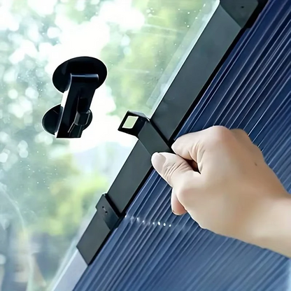 Uitschuifbare zonnescherm gordijnset voor voor- en achterruit van de auto