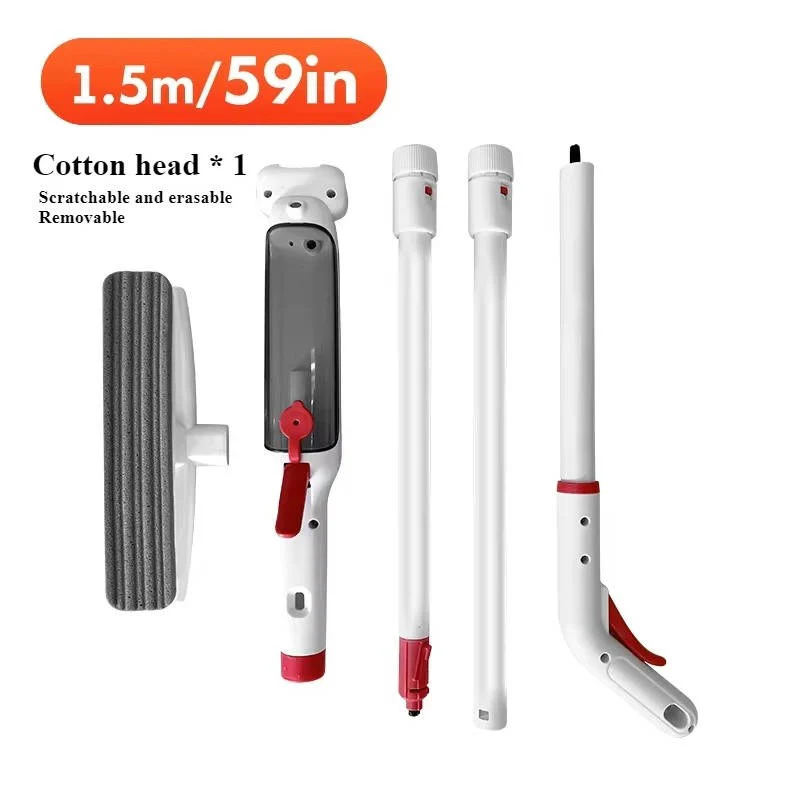 Raamwisser met lange telescopische steel