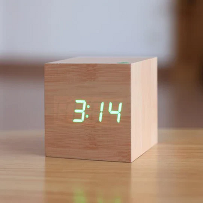Modern Digital Wood Clock