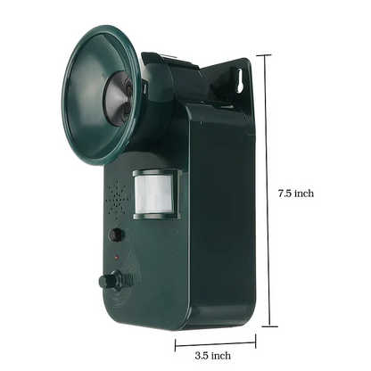 5000sqft 9v Dc Ultrasone Draadloze Ongedierte- en Dierenverjager Buiten Veilig Verschillende Dieren Verjagen