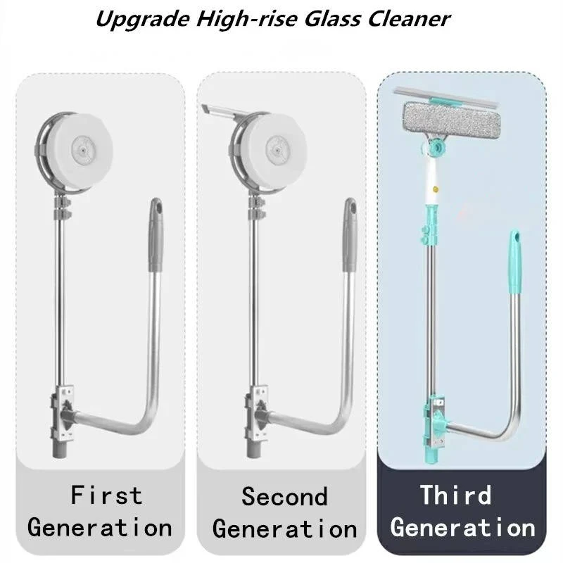 Fensterreinigungsbürste mit langem Griff