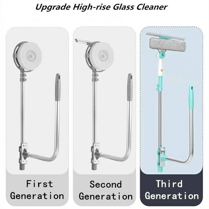 Fensterreinigungsbürste mit langem Griff