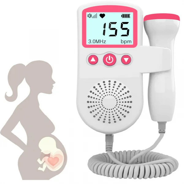 Fetal Doppler Heart Rate Monitor with Sound Detector