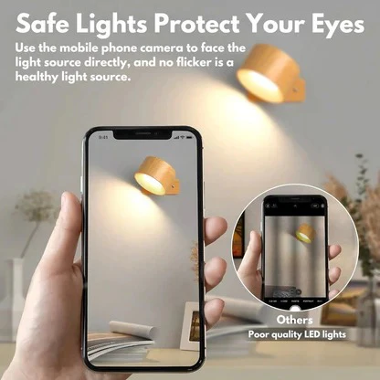 Oplaadbare wandlamp met 360° rotatie