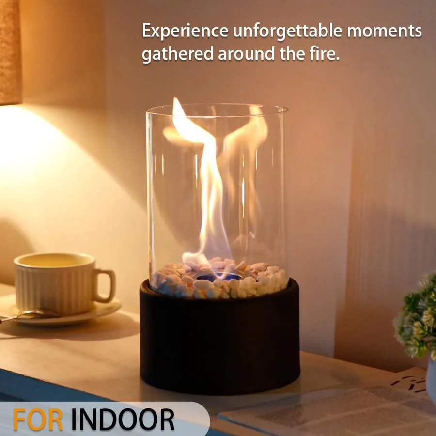 Mini Portable Glass Tabletop Fireplace