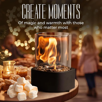 Mini Portable Glass Tabletop Fireplace