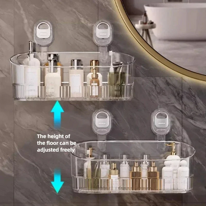 Suction Cup Storage Rack for Bathroom Essentials