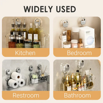Suction Cup Storage Rack for Bathroom Essentials