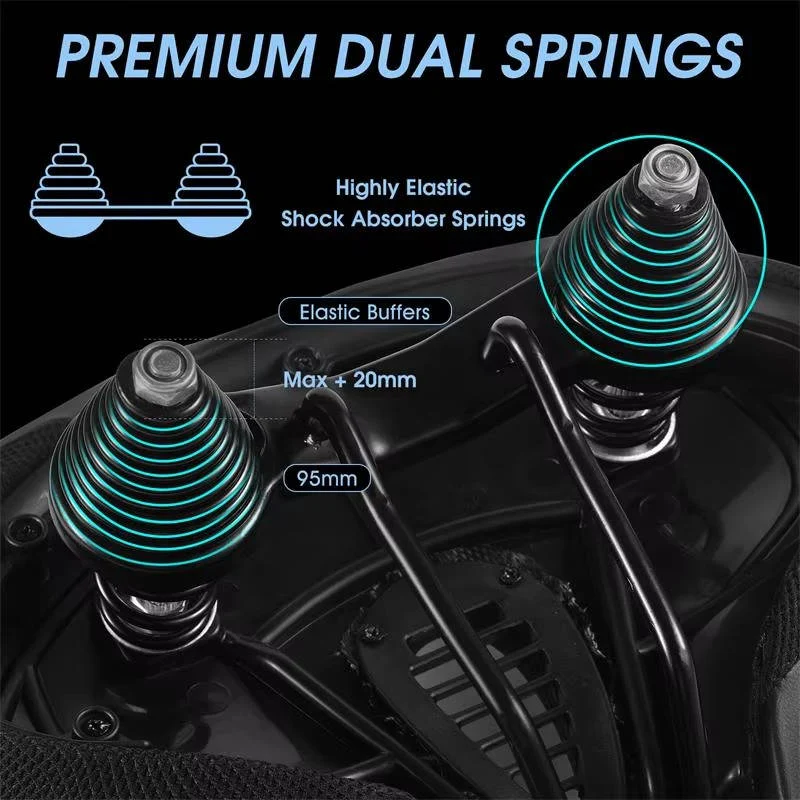 Memory Foam Fietszadel met Ventilatie voor Lange Ritjes