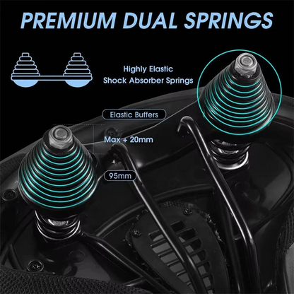 Memory Foam Fietszadel met Ventilatie voor Lange Ritjes