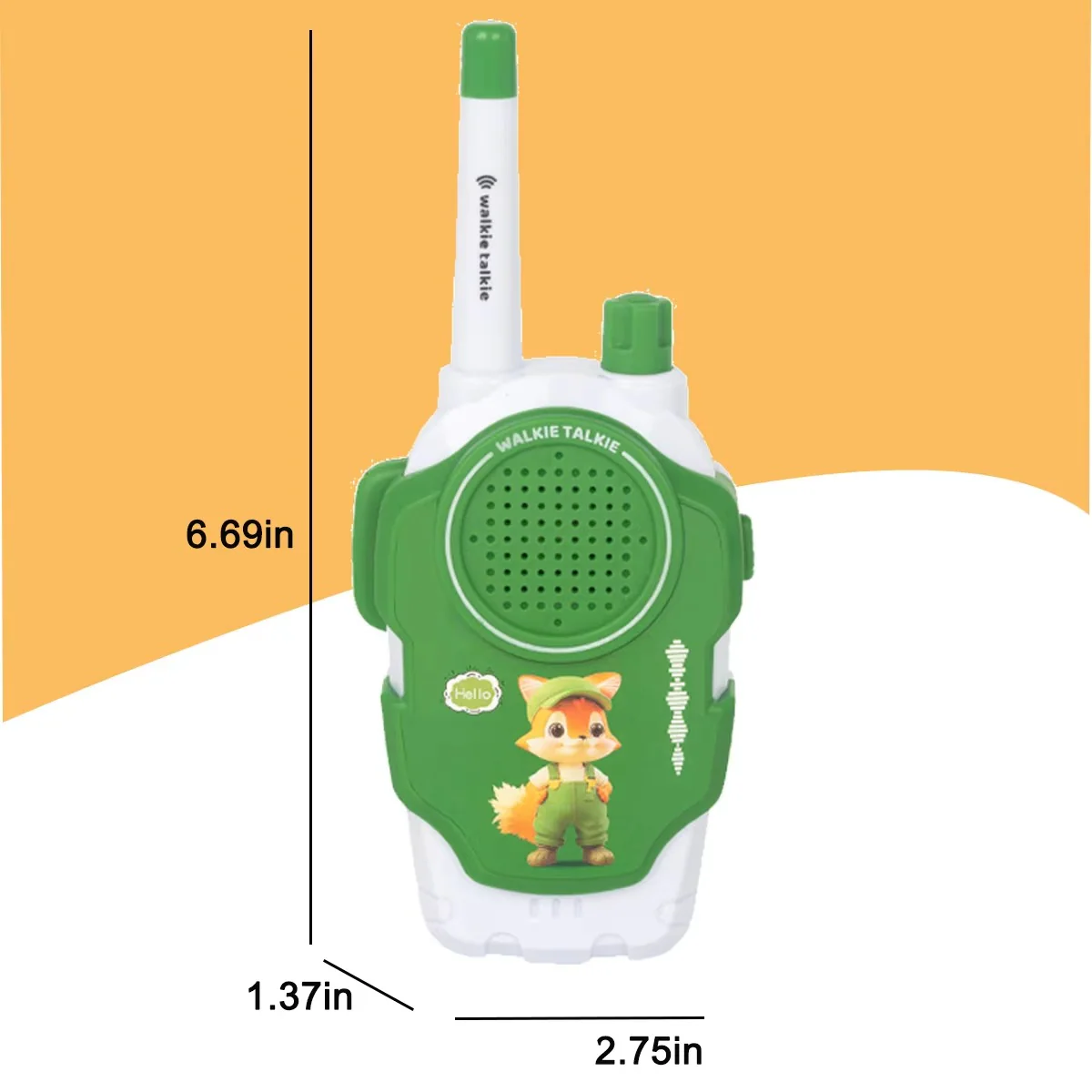 Kinderwalkietalkies – 1600ft bereik avontuurradio's, set van 2