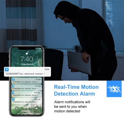 Kabellose PTZ WiFi Kamera mit 1080P HD, 4X Zoom & Nachtsicht