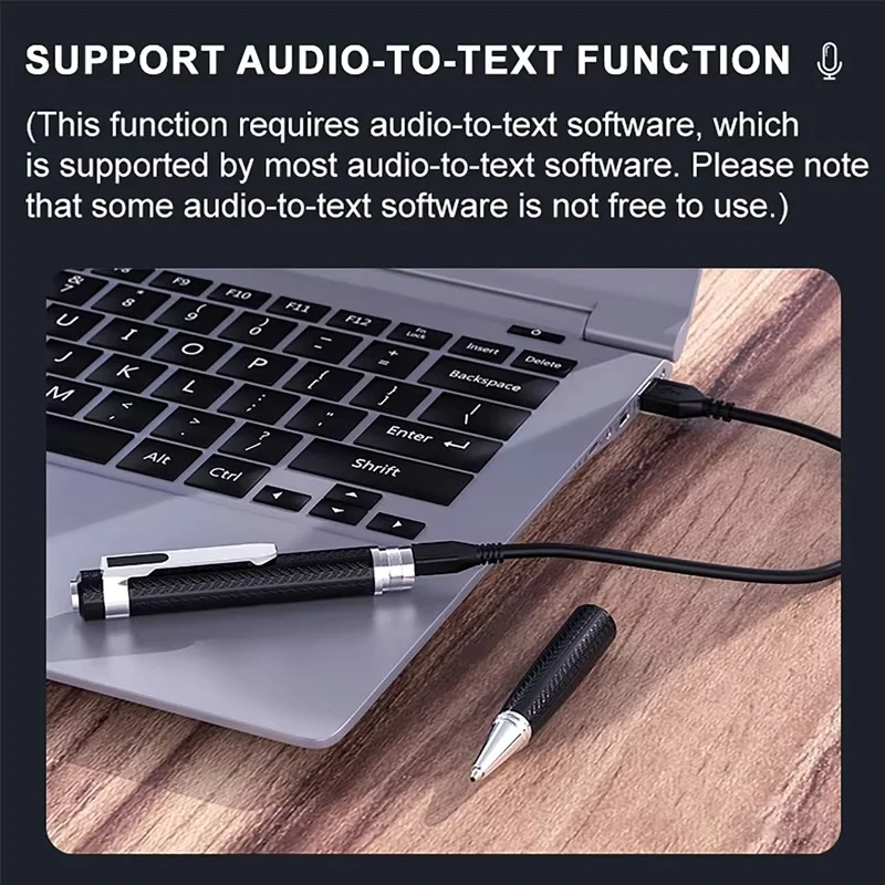 Compact Digital Voice Recorder & MP3 Player with Clear WAV Recording