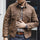 Men's Vintage Brown Waxed Cotton Jacket