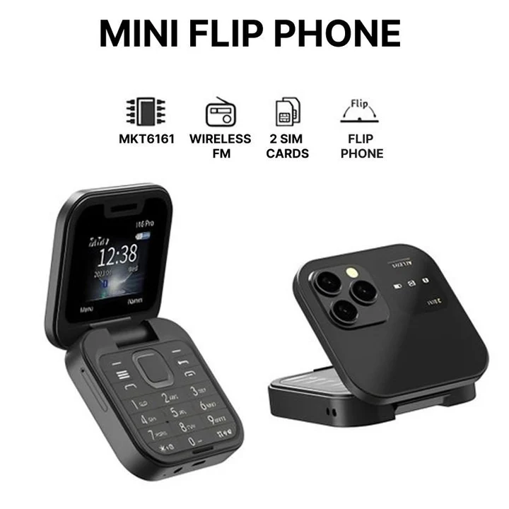 Opvouwbare Dual SIM-telefoon