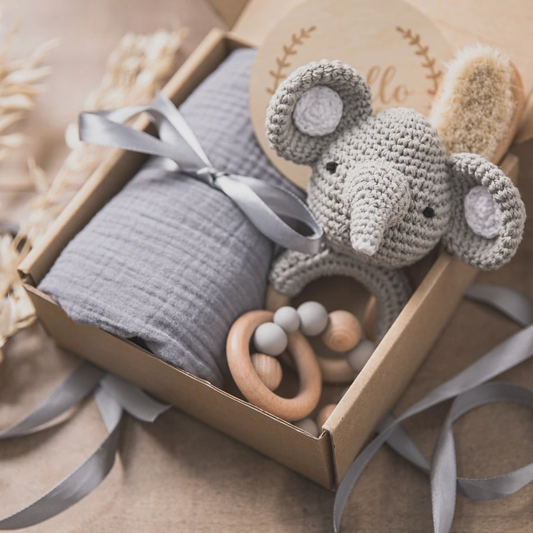 Babycadeaumand voor pasgeborenen voor kraamzorg en nieuwe ouders