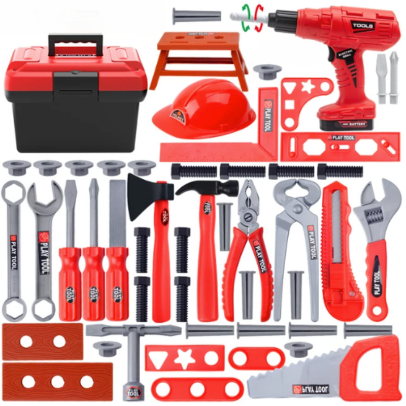 Childrens Childs Mechanic Set Tot Tool Box