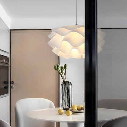 Bloemvormige driefasige dimbare LED witte kroonluchter hanglamp
