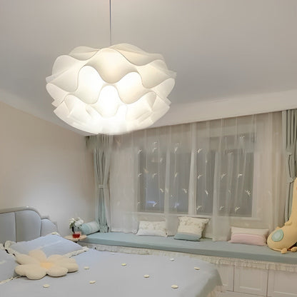 Bloemvormige driefasige dimbare LED witte kroonluchter hanglamp
