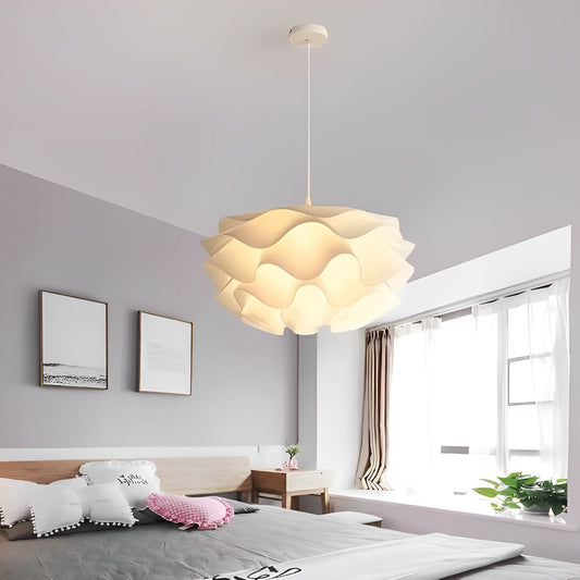 Bloemvormige driefasige dimbare LED witte kroonluchter hanglamp