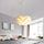 Bloemvormige driefasige dimbare LED witte kroonluchter hanglamp