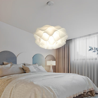 Bloemvormige driefasige dimbare LED witte kroonluchter hanglamp