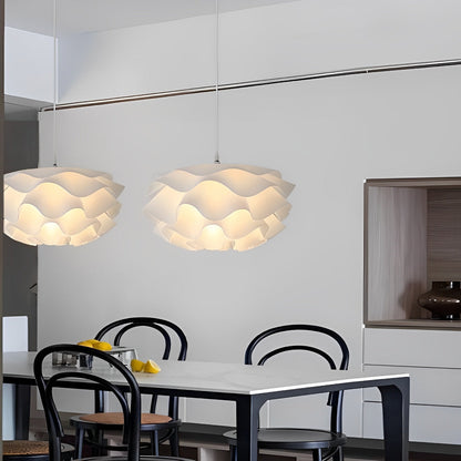 Bloemvormige driefasige dimbare LED witte kroonluchter hanglamp