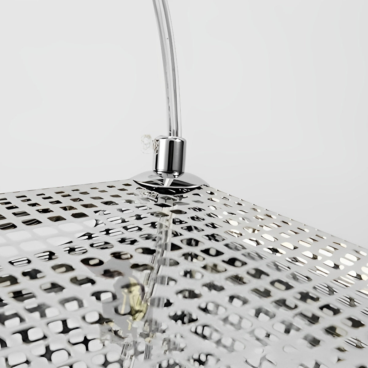 Geometrische ronde elektrolytisch gecoate metalen postmoderne hanglamp kroonluchter plafondlamp