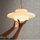 Mid Century Art melk wit glazen hanglamp