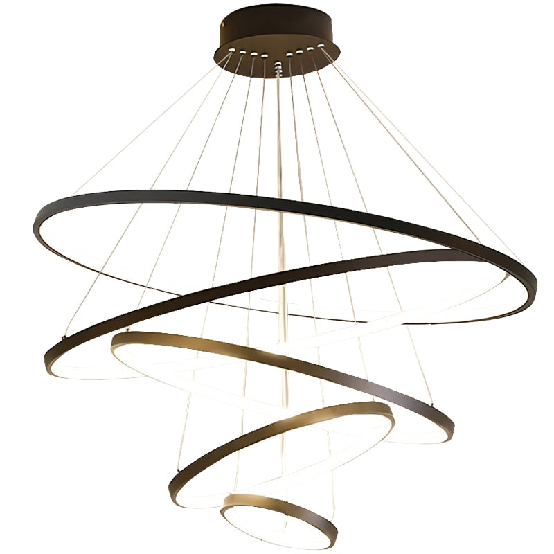 Hedendaagse LED-kroonluchter Luster Ring Lights