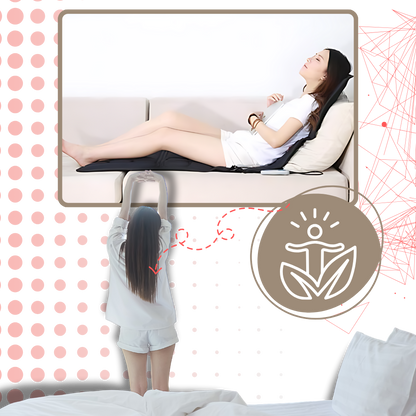 Volledig verwarmd massagekussen - Vibrerende rugmassagemat
