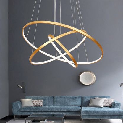 Hedendaagse LED-kroonluchter Luster Ring Lights