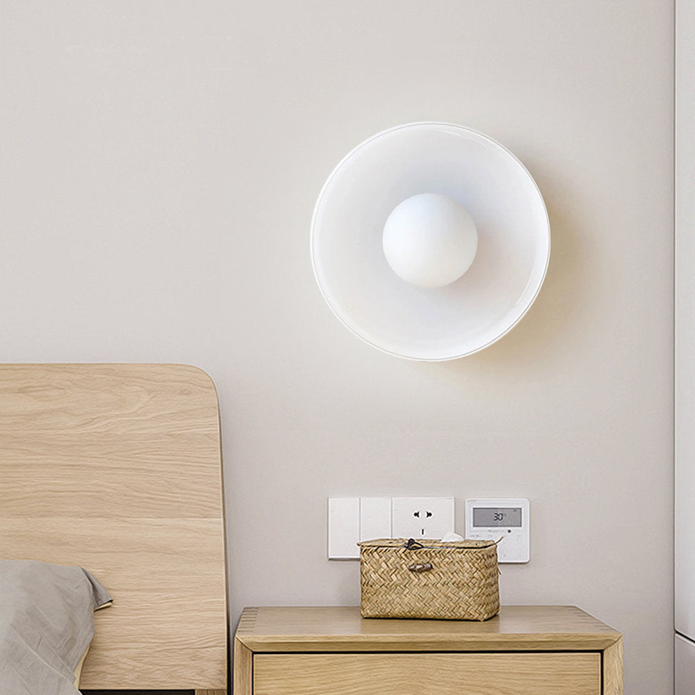 Ronde glazen LED-plafondlamp