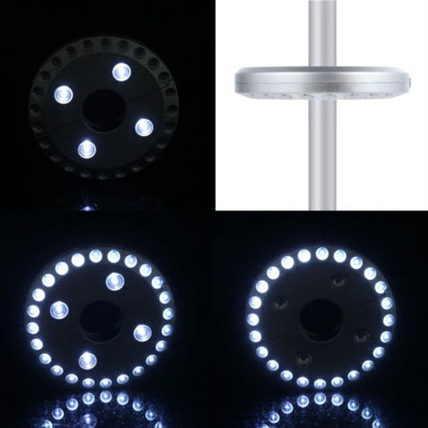 Terrasparasolverlichting met warme LED-gloed