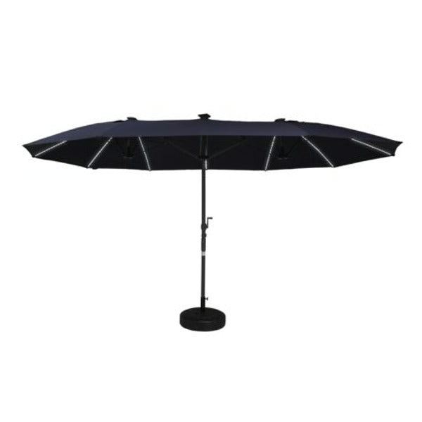 Terrasparasolverlichting met warme LED-gloed