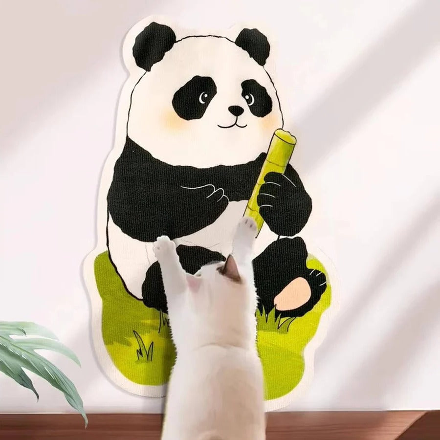 Aan de muur gemonteerde krabpaal voor katten