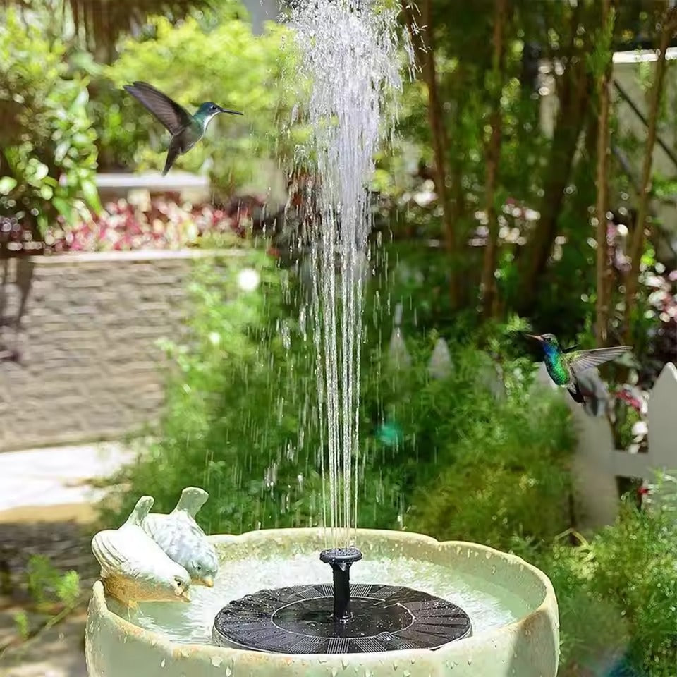 Solar Powered Garden Fountain Pump