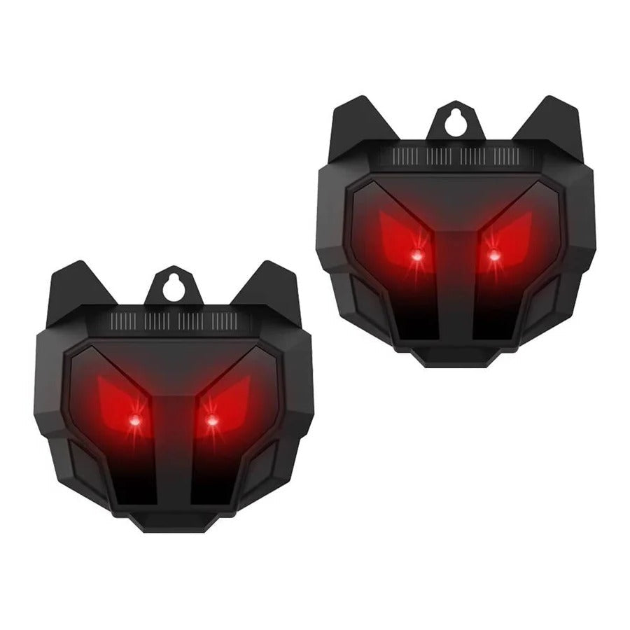 Solcelledrevet ultralyds dyreafskrækkende, sæt med 2